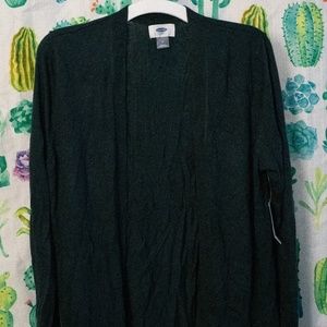 Forest Green cardigan M